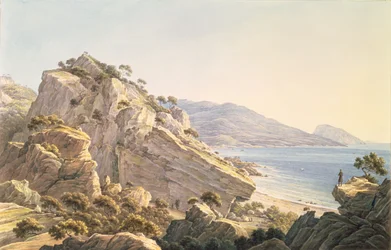 Ansicht der Krimküste bei Oreanda, 1834